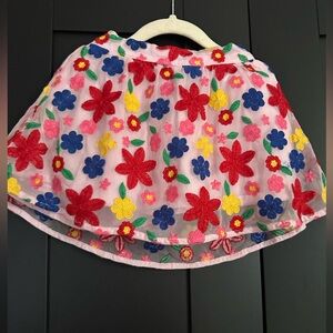 Janie and Jack kids floral skirt. Size 3
